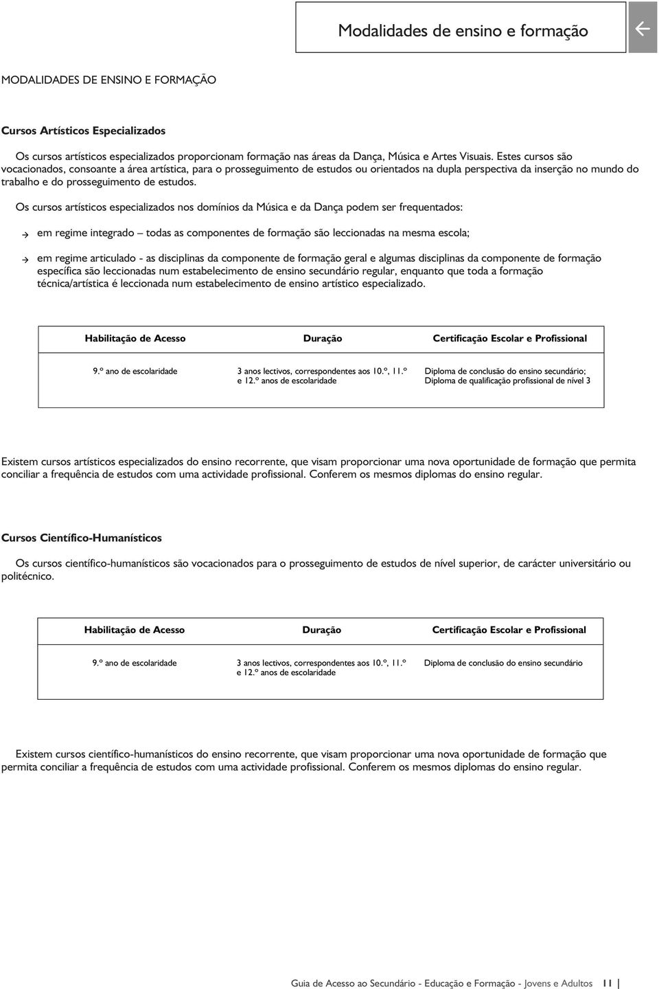 Os cursos artísticos especializados nos domínios da Música e da Dança podem ser frequentados: s s em regime integrado todas as componentes de formação são leccionadas na mesma escola; em regime