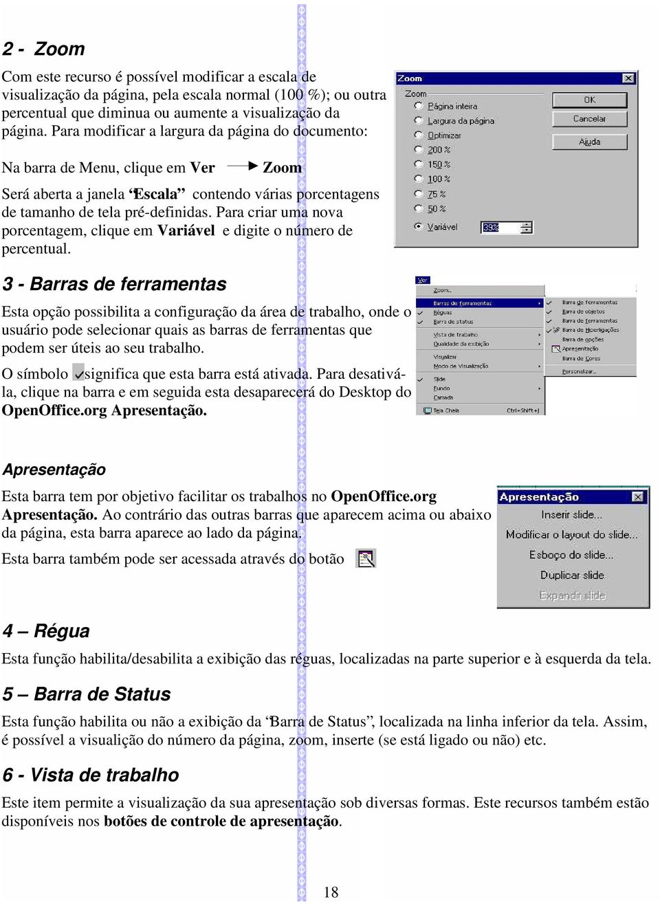 Para criar uma nova porcentagem, clique em Variável e digite o número de percentual.