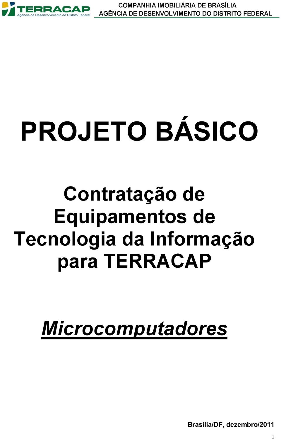 Informação para TERRACAP