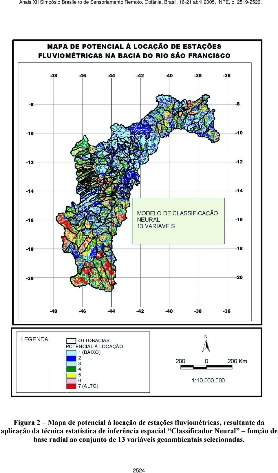 estatística de inferência espacial Classificador Neural