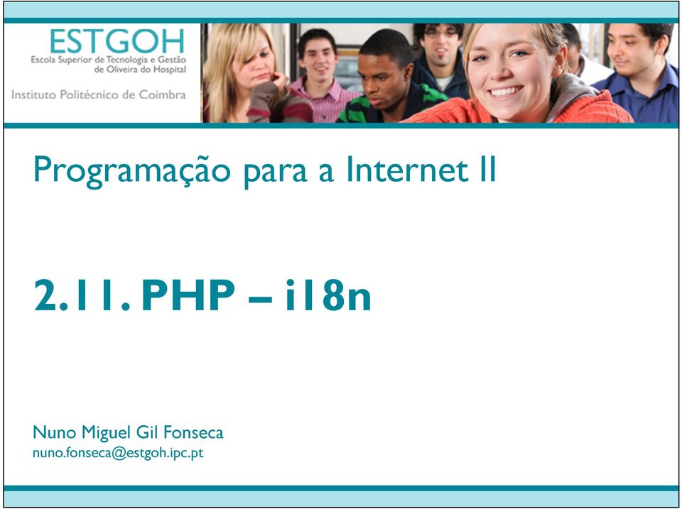 PHP i18n Nuno Miguel