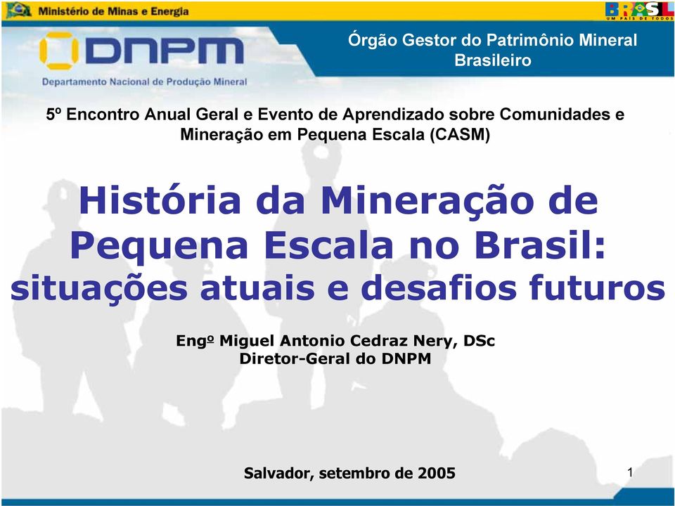 Escala no Brasil: situações atuais e desafios futuros Eng o Miguel