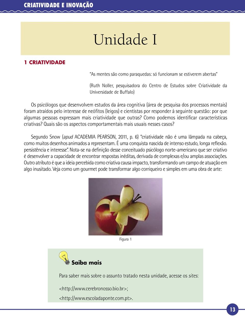 questão: por que algumas pessoas expressam mais criatividade que outras? Como podemos identificar características criativas? Quais são os aspectos comportamentais mais usuais nesses casos?