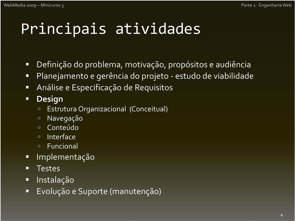 Especificação de Requisitos Design Estrutura Organizacional (Conceitual)