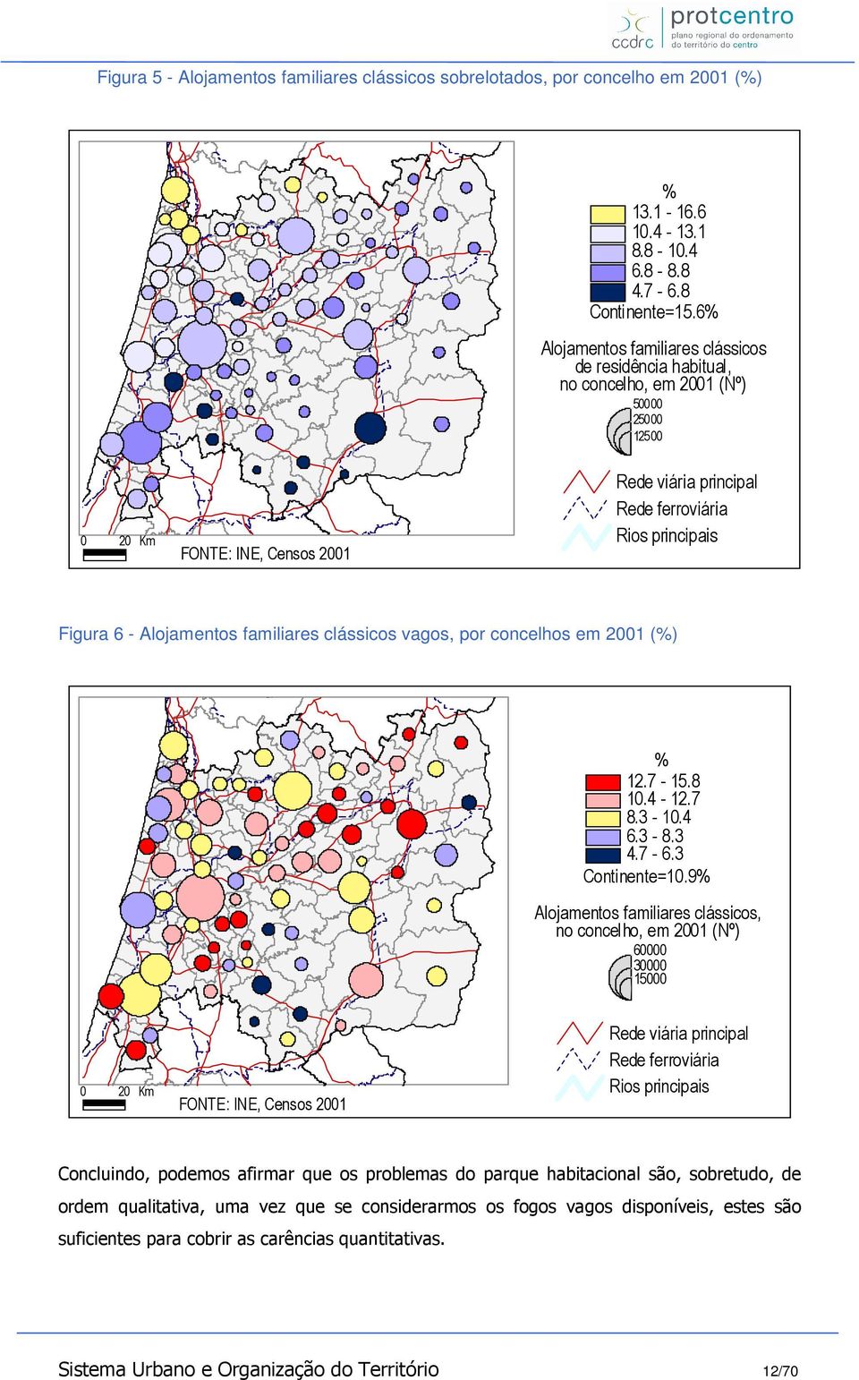 - Alojamentos familiares clássicos vagos, por concelhos em 2001 (%) % 12.7-15.8 10.4-12.7 8.3-10.4 6.3-8.3 4.7-6.3 Continente=10.