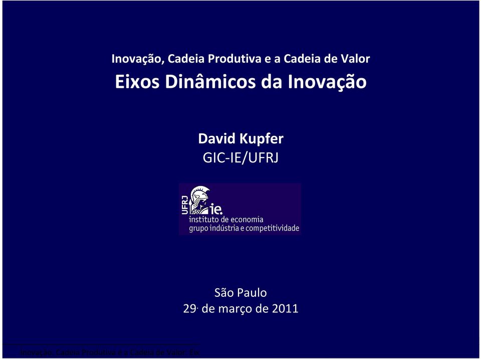 da Inovação David Kupfer GIC