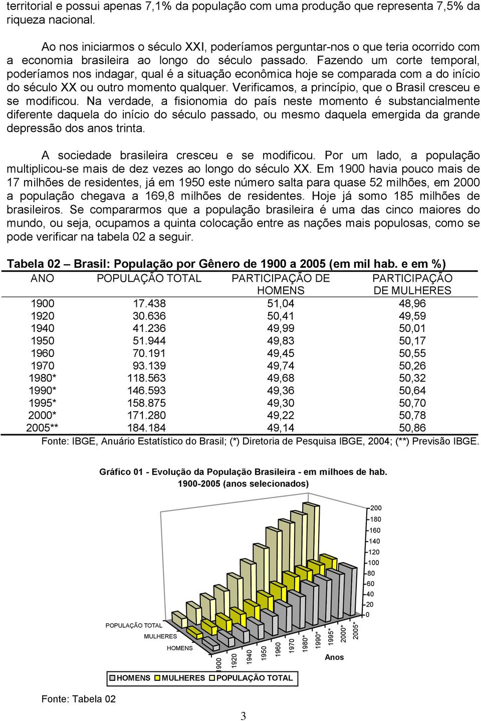 Fazendo um corte temporal, poderíamos nos indagar, qual é a situação econômica hoje se comparada com a do início do século XX ou outro momento qualquer.