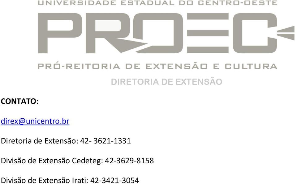 42-3621-1331 Divisão de Extensão