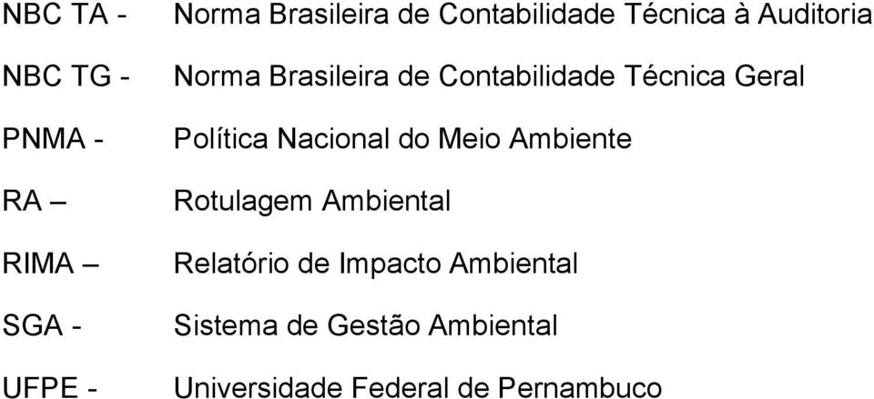 Técnica Geral Política Nacional do Meio Ambiente Rotulagem Ambiental