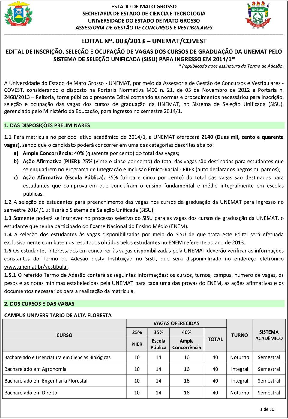 assinatura do Termo de Adesão.