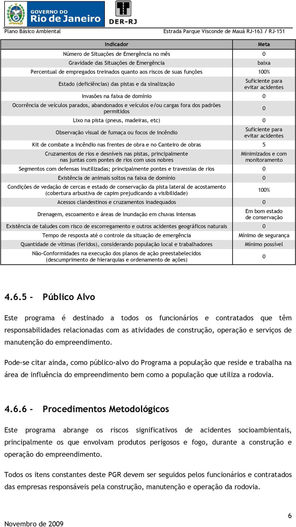 pista (pneus, madeiras, etc) 0 Observação visual de fumaça ou focos de incêndio 0 Suficiente para evitar acidentes Kit de combate a incêndio nas frentes de obra e no Canteiro de obras 5 Cruzamentos