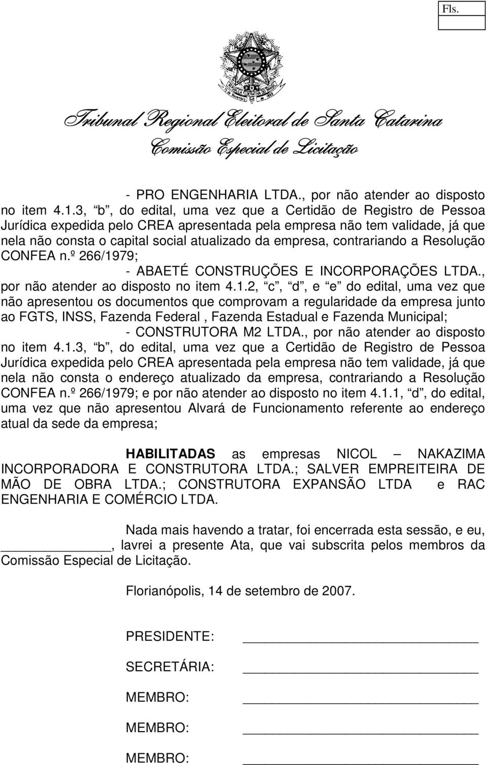 contrariando a Resolução CONFEA n.º 266/19