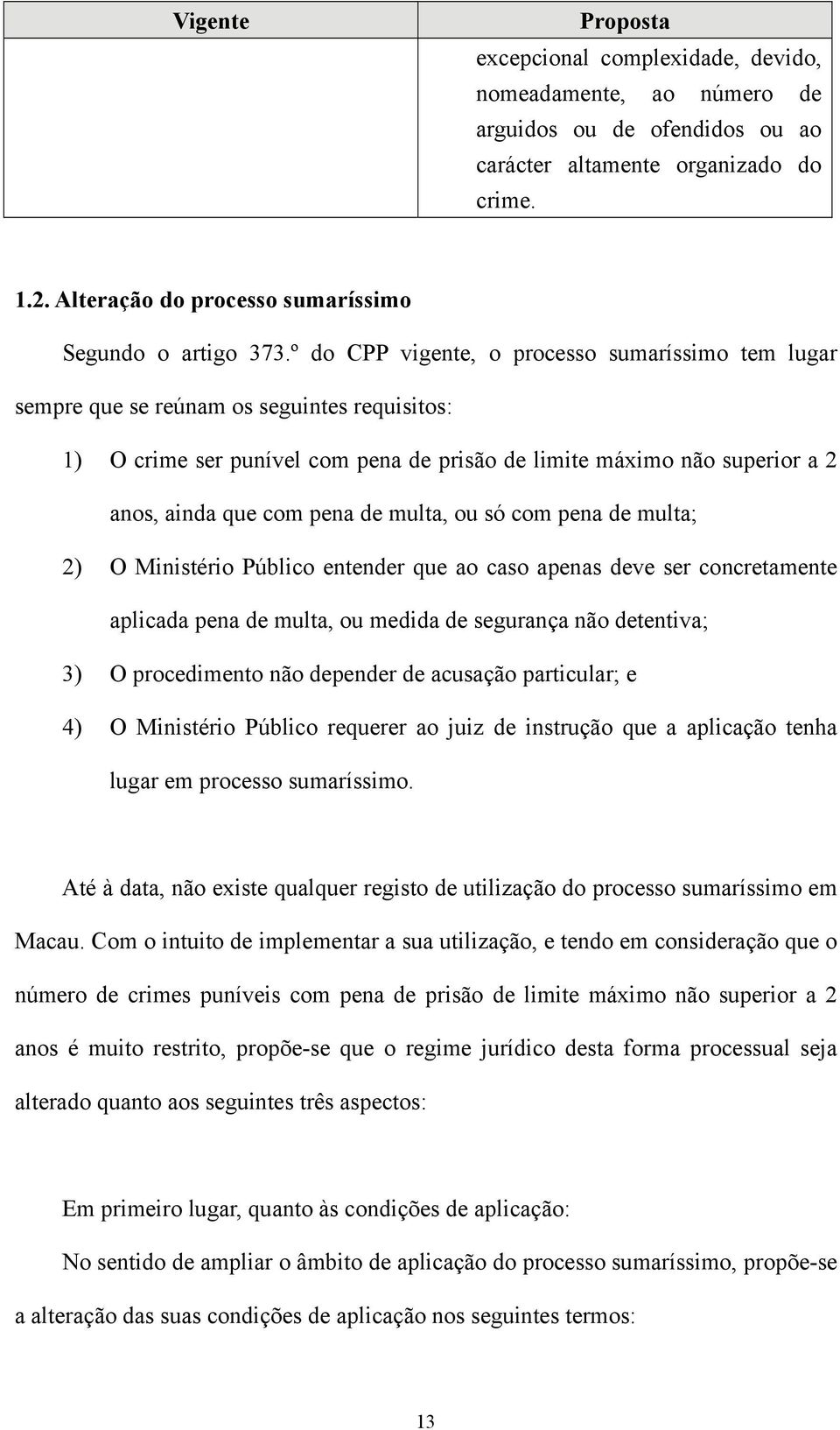 º do CPP vigente, o processo sumaríssimo tem lugar sempre que se reúnam os seguintes requisitos: 1) O crime ser punível com pena de prisão de limite máximo não superior a 2 anos, ainda que com pena