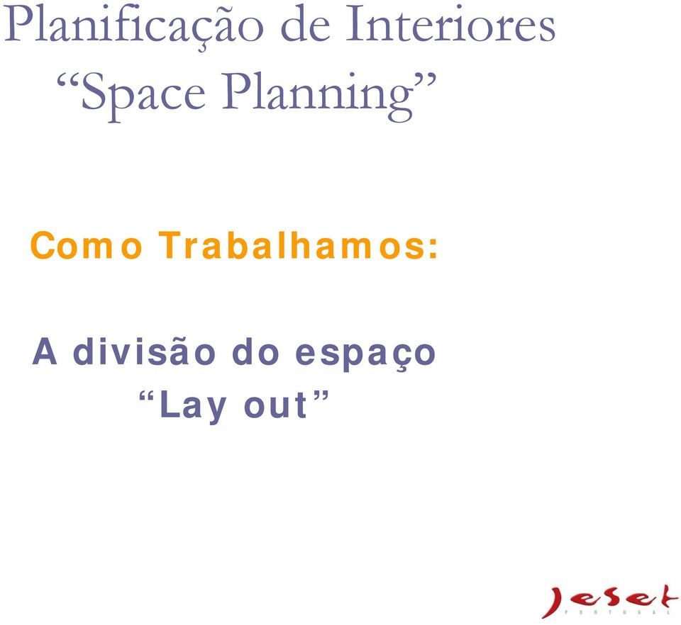 Planning Como