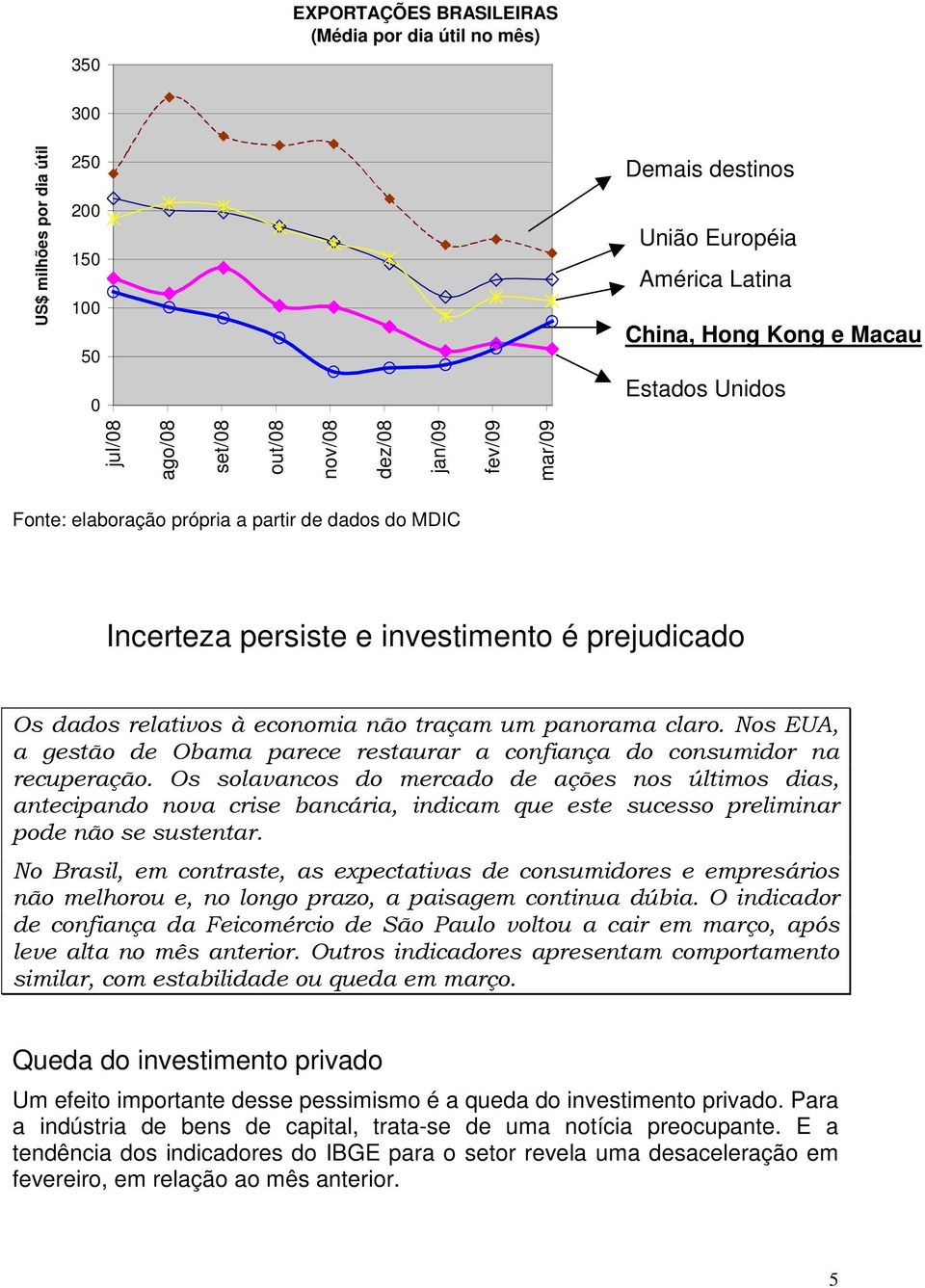 panorama claro. Nos EUA, a gestão de Obama parece restaurar a confiança do consumidor na recuperação.