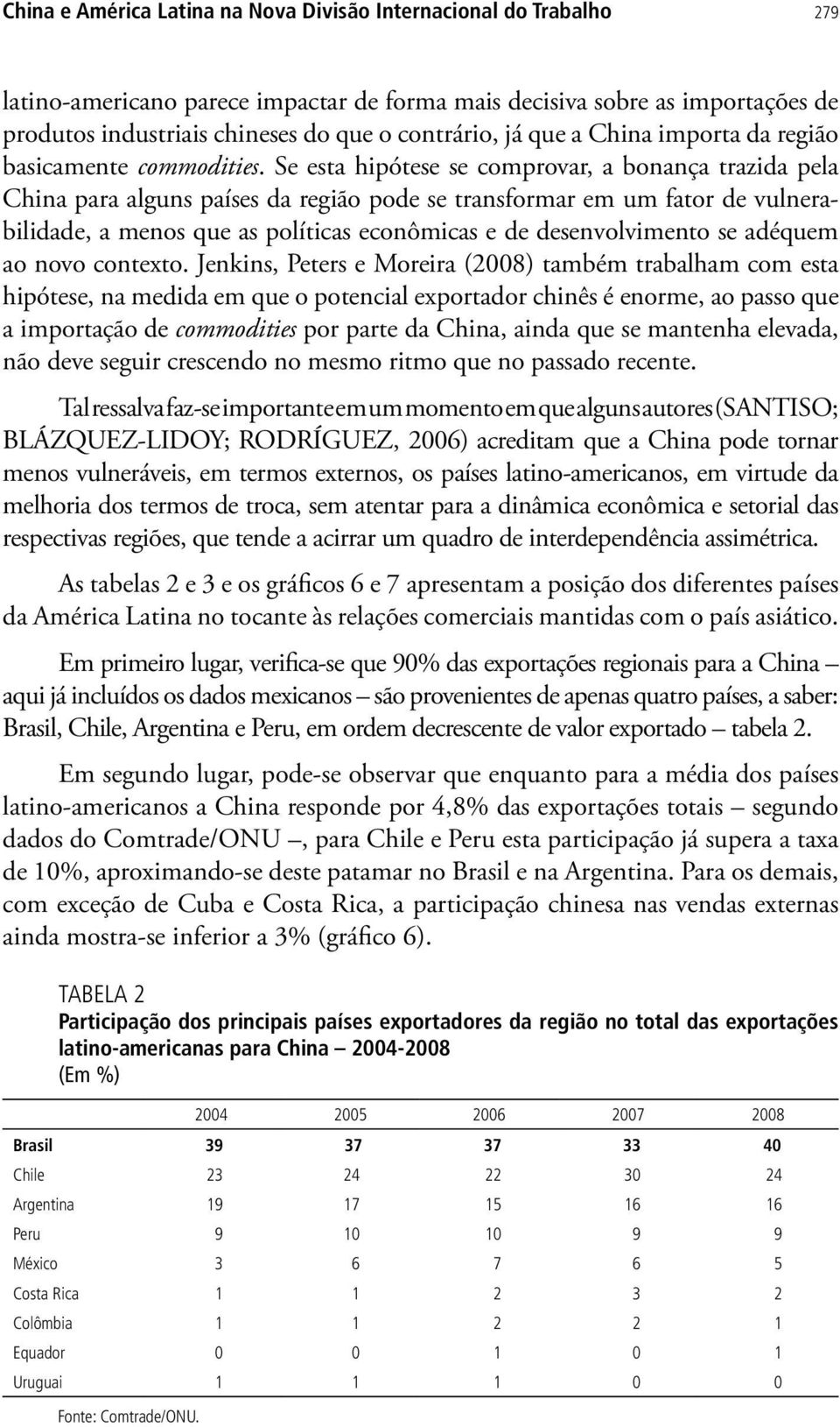 Se esta hipótese se comprovar, a bonança trazida pela China para alguns países da região pode se transformar em um fator de vulnerabilidade, a menos que as políticas econômicas e de desenvolvimento