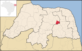 1 DADOS GERAIS - Data de emancipação: 19/01/1963 - Distância da capital: 95 km - Área: 261 Km 2 - Localização Mesorregião: Central Potiguar Microrregião: Angicos - População: 3.