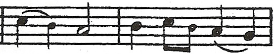 A palavra Jeronimo aparece, na CSM 87, em um contexto melódico em que a sílaba Je, que está em uma posição de proeminência musical, é cantada em um tempo apenas do compasso.