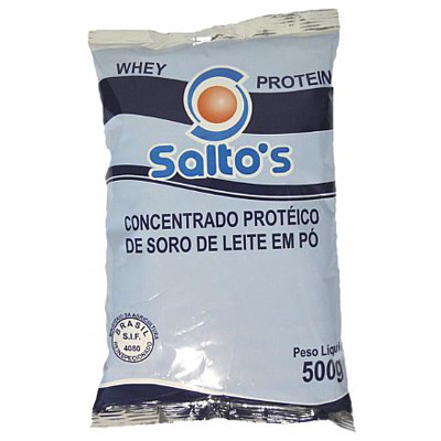 Whey Protein 80% (500g) Saltos WHEY PROTEIN SALTO S : Concentrado de protéico do soro do leite em pó.