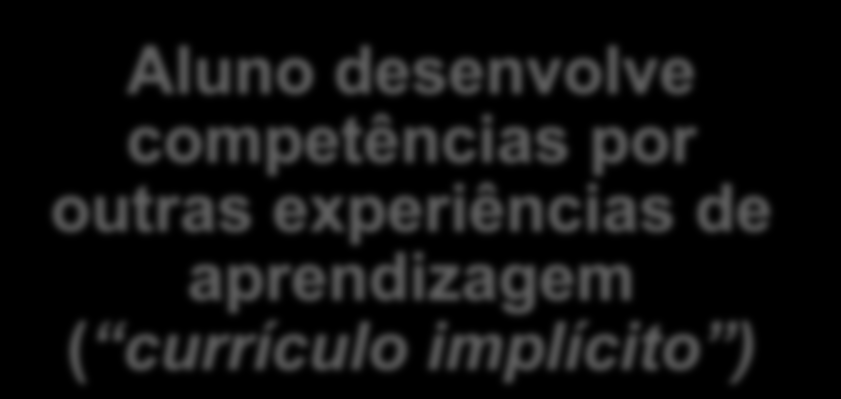 Ampliando o conceito de Currículo Conjunto de atividades de aprendizagem e experiências que o aluno tem na escola O foco central do currículo é o aluno Atividades