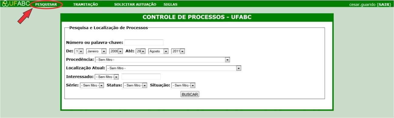 IMPORTANTE: Faça a verificação sempre que efetuar um trâmite. Se for necessário, cobre o responsável pelo recebimento. Este procedimento é fundamental para que o sistema funcione adequadamente.