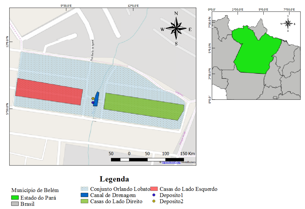 3 MATERIAL E MÉTODOS 3.1 Área de estudo O conjunto Orlando Lobato (1 21'16.91" S/ 48 27'11.