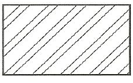 Questão 7 Um dos principais objetivos de se utilizar hachuras em desenhos técnicos é fazer a distinção entre diferentes tipos de materiais. Considere a seguinte hachura.