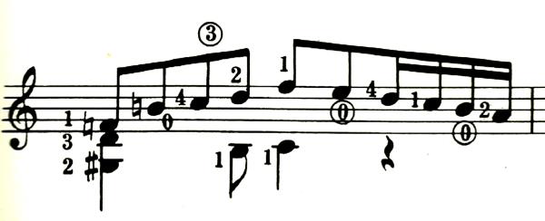 1326 Podemos afirmar que a peça está dividida em duas partes com um meio de transição, até retomar a tempo e repetir os motivos melódicos do início da obra.