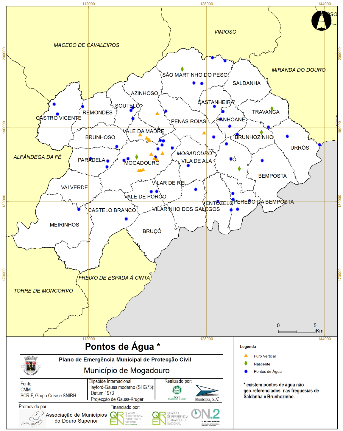 Mapa 10 Carta municipal de pontos de água do Mogadouro 2.