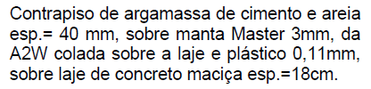 Descrição Incompleta: Ensaio de Isolamento