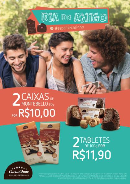 A5 Teremos também para esta campanha o A5 com as promoções dos Montebellos e Tabletes 100g.