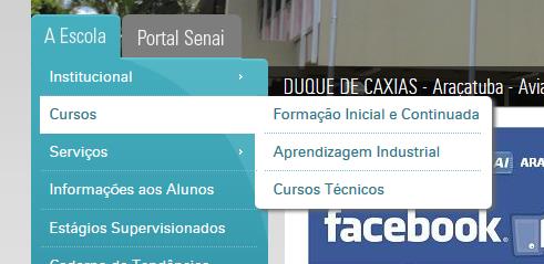 aberto" selecione a opção: Sim Observe atentamente os dias e horários da realização do curso escolhido A PARTIR DE 09 DE MAIO DE 2016 - ÀS 9:00h Pelo Site: aracatuba.sp.senai.