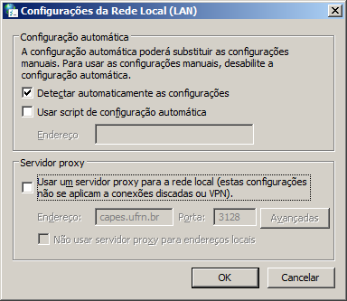 Ao primeiro acesso a página após a configuração, será mostrada uma janela para autenticação.