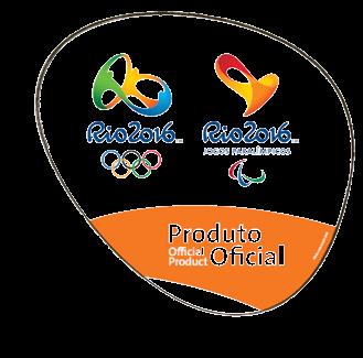 gôndola de produtos Rio 2016.
