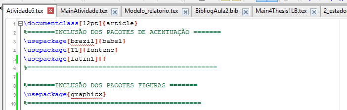 SINTAXE BÁSICA PARA FIGURAS As características da formatação das figura segue a sintaxe: \begin e \end definem um ambiente destinado a figura no documento.