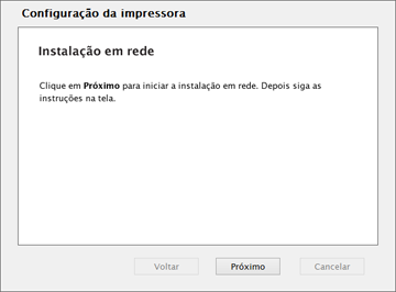 14. Quando vir esta tela, clique em Próximo (Windows) ou em Iniciar configuração de rede (OS X). 15. Quando vir a tela de aviso de firewall, clique em Próximo.