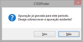 Após ter informado todos os valores e opções necessários clicar em gravar, caso não haja nenhuma divergência de valores ou GNRE s pendentes para serem geradas o sistema irá gravar a apuração exibindo
