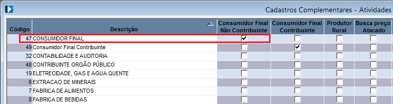 4. CADASTRO DE CLIENTE Somente será calculado diferencial de alíquota interestadual para cliente não contribuinte, consumidor final, de estado diferente do