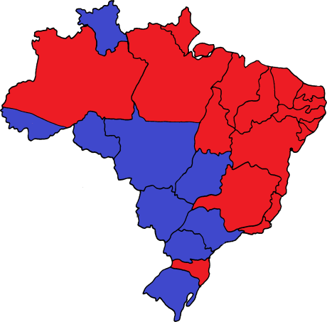 Vencedores por estados 1989 1994 1998 Collor Brizola Lula 2002 FHC Lula