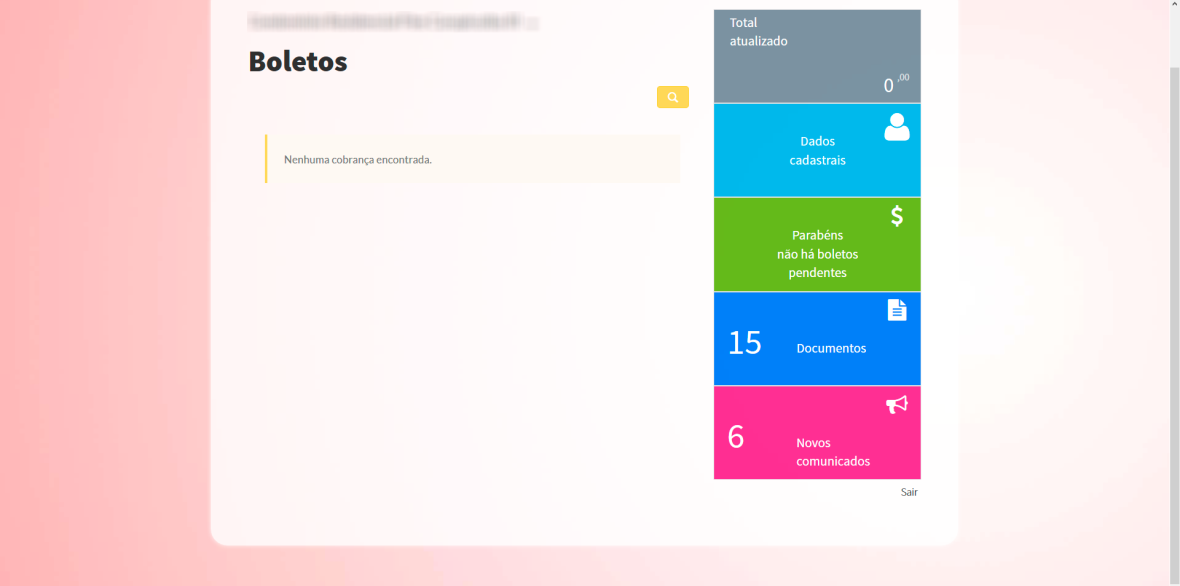 4 Nova Área do Condômino Para nova área do condômino pensamos para que pedir uma senha da sua unidade sem ser a sua própria senha?