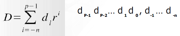 Sistemas de Numeração Notação Sistemas de Numeração (Notação Proposicional): Em um sistema numérico posicional de base r, um número D tem seu valor dado por: Onde: r : base do