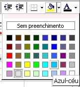 10.4 Selecione a célula C4, e depois de um clique no botão Alinhar à esquerda na barra de ferramentas Formatação. 10.5 Selecione as células C1:L1. Este intervalo inclui o título da planilha. 10.6 Dê um clique no botão Mesclar e centralizar na barra de ferramentas Formatação.