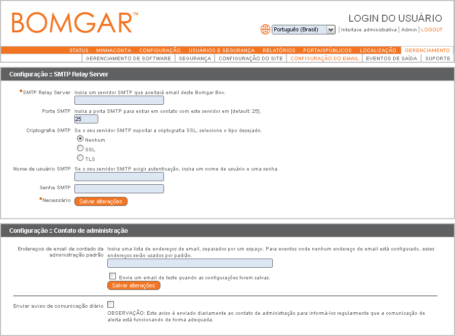 Configuração do site Defina múltiplos nomes de host registrados para apontar para seu Bomgar Box.