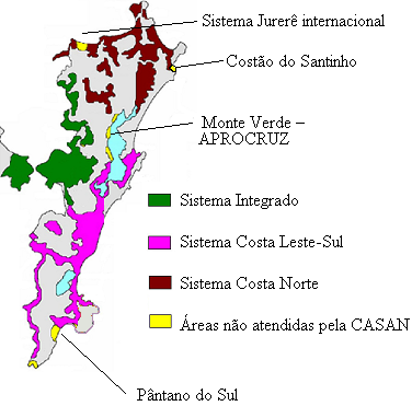 56 Figura 24 - Sistemas de Abastecimentos de Água não administrados pela CASAN Fonte: Adaptado CASAN (2011). 4.