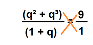 Também vamos colocar em evidência: a 1 (q² + q³) = 9 (chamaremos de equação II) Vamos juntar as duas equações ( I e II) a 1