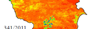 Anais XVI Simpósio Brasileiro de Sensoriamento Remoto - SBSR, Foz do Iguaçu, PR, Brasil, 13 a 18 de abril de 213, INPE (a) Saldo de radiação - R n Rn (MJ m-2 d -1) 13,5 12,1 O71/21 132/21 211/21