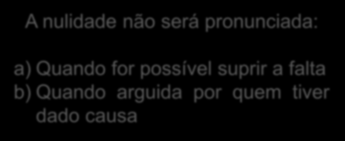 PRINCÍPIO DA TRANSCENDÊNCIA OU DO PREJUÍZO (ART.