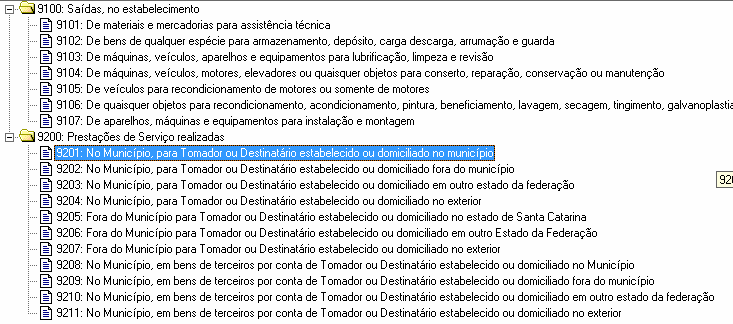 4.2 - Tabela: CFPS Novamente acesse o menu Arquivos submenu Tabelas submenu Municipais opção TABELAS.