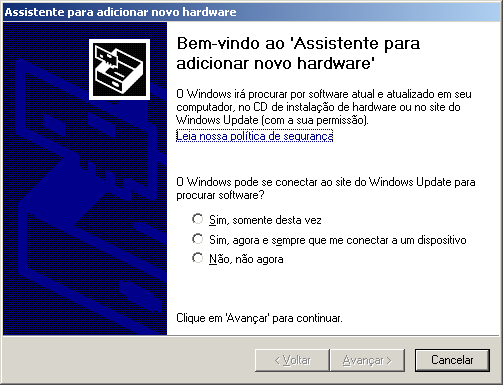 2. Insira o CD de instalação fornecido com a placa na sua unidade de CD-ROM e aguarde o início automático da instalação do Assistente Wireless Intelbras WPG200, conforme a figura a seguir.