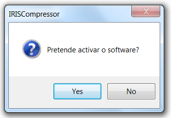 Não é recomendável ter mais do que uma versão do IRISCompressor instalada em simultâneo.